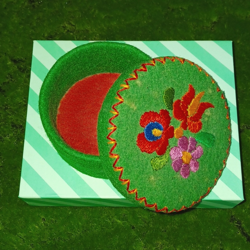 Embroidered Trinket Box